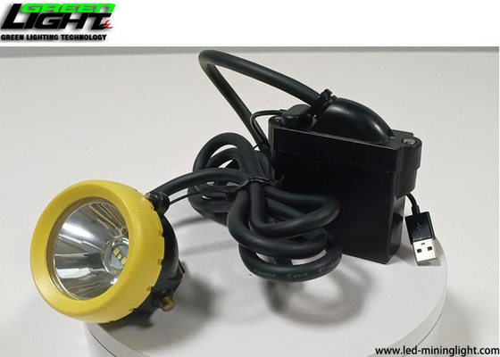 مصباح التعدين LED الآمن ذو القبعة الصلبة القابلة لإعادة الشحن كشافات LED 15000lux 6.8Ah CE المعتمدة