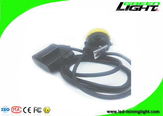 IP68 مقاوم للماء مصباح غطاء عامل منجم 10000 لوكس يدعم شحن USB 18 ساعة وقت العمل لمنجم الفحم تحت الأرض