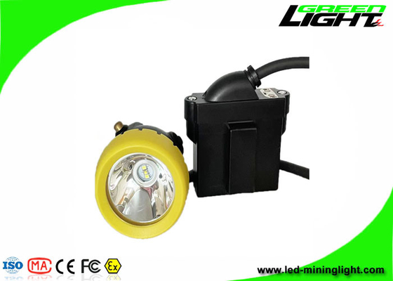 10000 Lux 216lum 7800 MAh Corded LED Mining Cap Lamp USB شحن مع وظيفة تحذير منخفضة الطاقة كشافات مينر