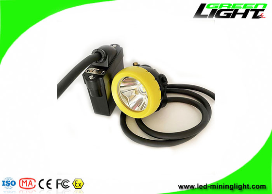 10000 Lux 216lum 7800 MAh Corded LED Mining Cap Lamp USB شحن مع وظيفة تحذير منخفضة الطاقة كشافات مينر