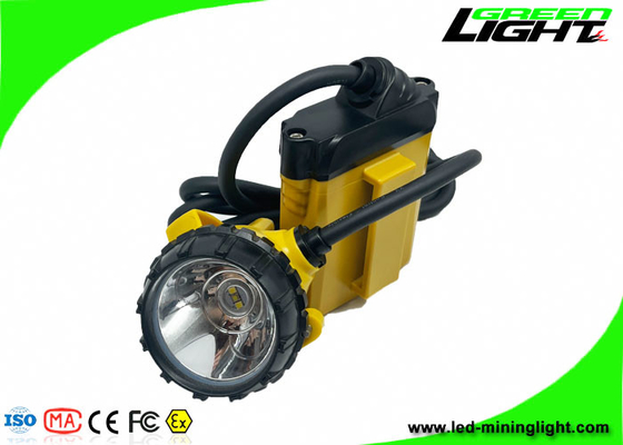 IP68 مقاوم للماء حبالي LED غطاء التعدين مصباح 25000 لوكس كشافات قابلة لإعادة الشحن 10400 مللي أمبير بطارية سامسونج للمناجم تحت الأرض