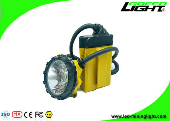 IP68 مقاوم للماء حبالي LED غطاء التعدين مصباح 25000 لوكس كشافات قابلة لإعادة الشحن 10400 مللي أمبير بطارية سامسونج للمناجم تحت الأرض