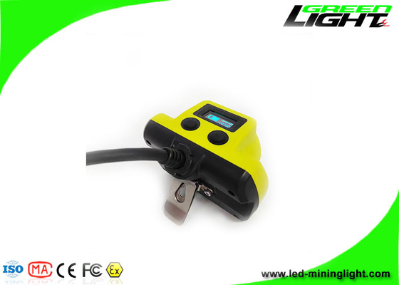 13600 MAh LED Miner Cap Lamp IP68 مقاوم للماء 25000 Lux لوكس كشافات لعمال مناجم الفحم