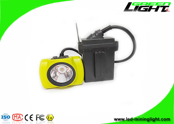 13600 MAh LED Miner Cap Lamp IP68 مقاوم للماء 25000 Lux لوكس كشافات لعمال مناجم الفحم