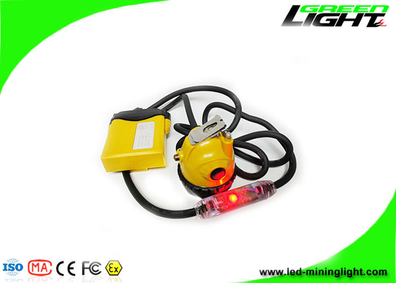 IP68 مقاوم للماء LED Miners Cap Lamp 25000Lux 348lum مصابيح أمامية للتعدين تحت الأرض