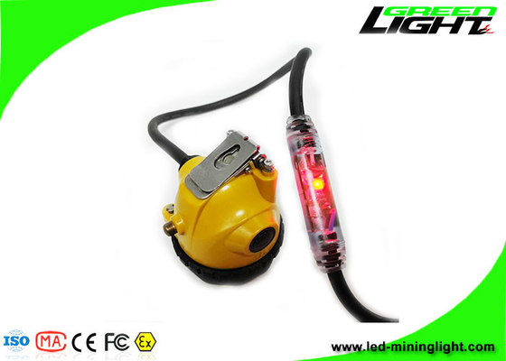 IP68 مقاوم للماء LED Miners Cap Lamp 25000Lux 348lum مصابيح أمامية للتعدين تحت الأرض