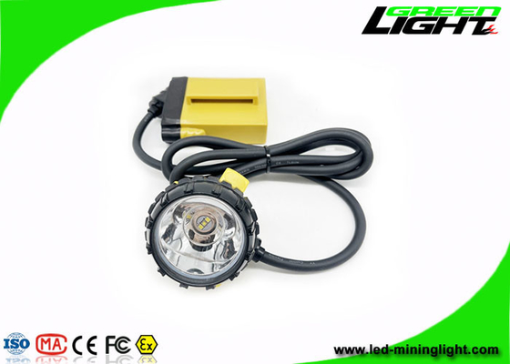 25000Lux Led Miner Cap Lights 10.4Ah SAMSUNG بطارية واقية من الانفجار للتعدين تحت الأرض