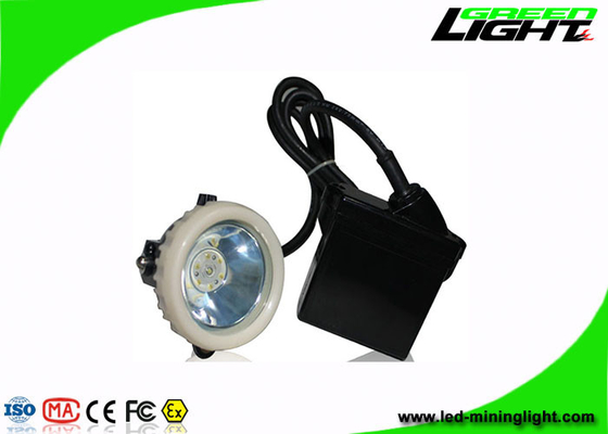 6.6Ah Led Miners Cap Lamp حبالي مضاد للانفجار 10000lux قابل لإعادة الشحن ليثيوم أيون IP67 مقاوم للماء