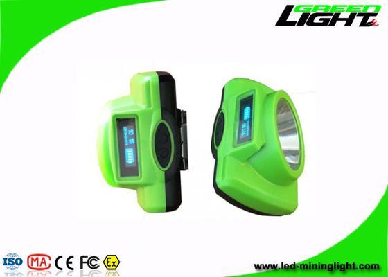 13000-18000Lux 1.78W 480mA LED غطاء التعدين مصباح لاسلكي 6.8Ah شاشة OLED لمنجم الفحم