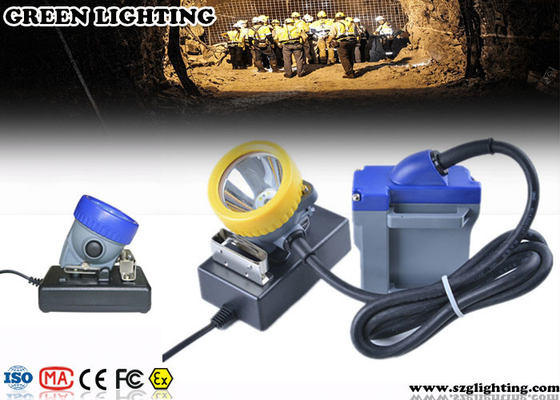 15000 Lux LED Miners Lights للقبعات الصلبة ، مصابيح صلبة لسلامة الحبل 6600mAH