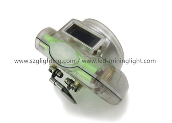 شاشة OLED اللاسلكي مصباح غطاء التعدين ، IP68 1W 6000 Lux Mining Hard Hat Lights