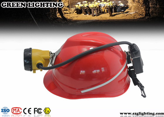 6.8Ah مصباح تعدين CREE LED نصف سلكي مع ضوء تحذير خلفي 15000 لوكس