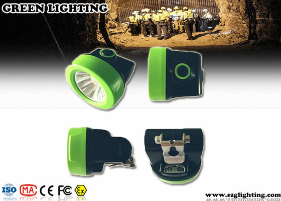 IP68 Cordless Cap Lamp ، 230mA 120 درجة الإضاءة اللاسلكية LED Mining Cap Lamp