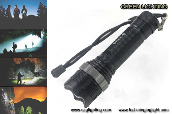 GL-F002 XML-T6 كشاف قابل لإعادة الشحن ، 10W 1200 Lumen Cree مصباح يدوي
