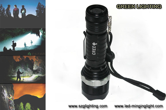 GL-F002 XML-T6 كشاف قابل لإعادة الشحن ، 10W 1200 Lumen Cree مصباح يدوي