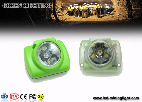 15000 Lux LED Mining Light ، إضاءة Oled Screen Miners Cap Lamp 1W