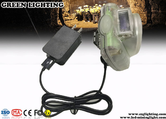 230g 3W بارد الأبيض اللاسلكي LED غطاء التعدين مصباح 13000 لوكس السطوع المضاد للانفجار