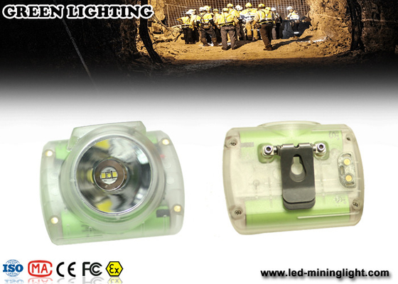 10000 Lux Rechargeable LED Mining Light ، شاشة OLED محمولة CREE Led Cap Lamp