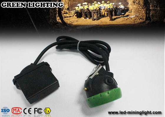 IP68 مقاوم للماء أضواء تعدين الفحم / 12000 Lux Brightness Miners Cap Lamp