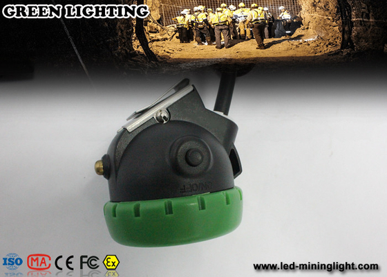 IP68 مقاوم للماء أضواء تعدين الفحم / 12000 Lux Brightness Miners Cap Lamp