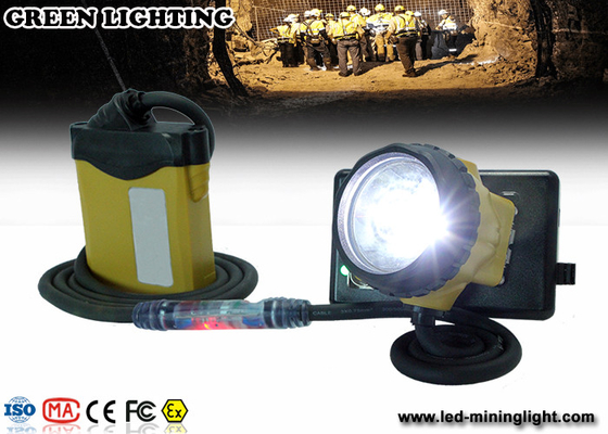 OEM / ODM LED Mining Cap Lights مع بطارية ليثيوم سامسونج ، 3W 800Ah Light Power