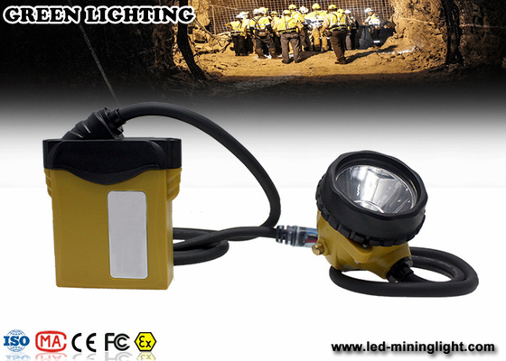 3.7V بطارية ليثيوم أيون 25000lux أضواء غطاء عمال المناجم القابلة لإعادة الشحن مع مؤشر كابل LED