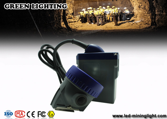 6.6Ah بطارية النحاس التعدين مصباح LED قابل لإعادة الشحن مع Blue PC Bezel 10000lux Main LED
