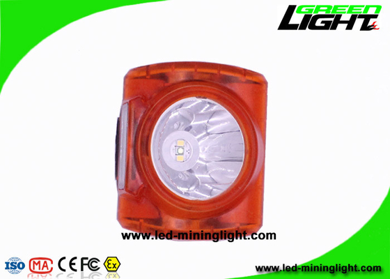 أضواء عمال المناجم المقاومة للانفجار للقبعات الصلبة ، مصباح غطاء عمال المناجم LED خفيف الوزن 13000 لوكس