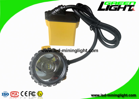 أضواء تعدين الفحم عالية الطاقة 25000Lux Miners Hard Hat Lamp مع وضع الإضاءة SOS