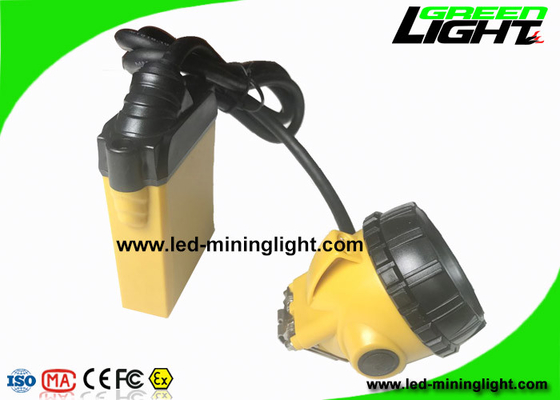أضواء تعدين الفحم عالية الطاقة 25000Lux Miners Hard Hat Lamp مع وضع الإضاءة SOS