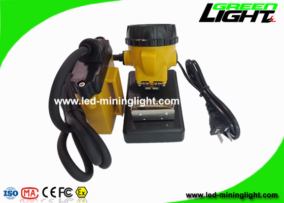 قابل لإعادة الشحن 3W Cree LED Mining Light Cap Lamp مع تحذير من انخفاض الطاقة