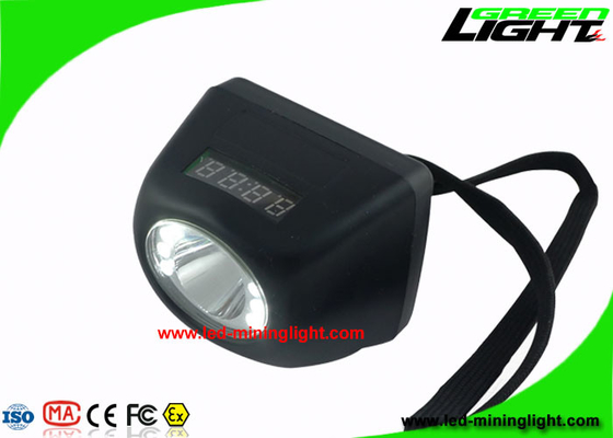 غطاء التعدين اللاسلكي الرقمي المحمول مع شاشة LCD 4.8Ah 8000 Lux