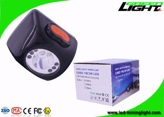 مصباح سلامة التعدين LED اللاسلكي اللون الأسود 13-15 ساعة وقت العمل
