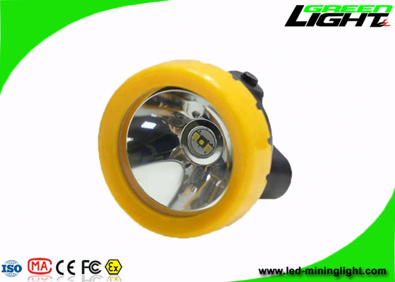 مصباح LED منخفض الطاقة تحذير عمال المناجم أصفر / أسود اللون للسلامة تحت الأرض
