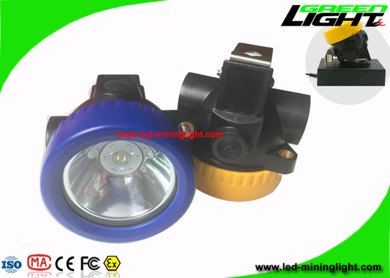 مصباح بغطاء التعدين LED باللون الأصفر / الأزرق 4000 لوكس مع حماية ضد التفريغ الزائد