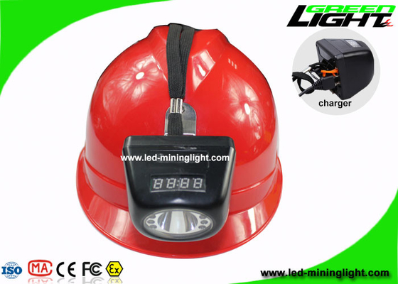 All In One LED Mining Light 8000 Lux اللون الأسود مع شاشة LCD رقمية