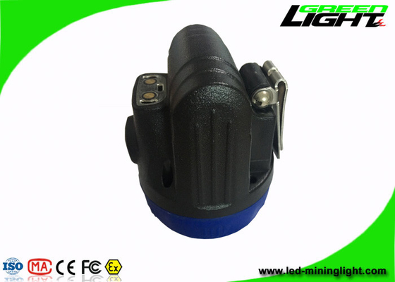 مصباح أمامي LED للتعدين مضاد للانفجار لون أزرق مع بطارية ليثيوم أيون قابلة لإعادة الشحن