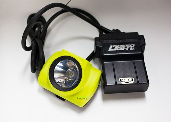 4.07 واط 14 أمبير مصباح تعدين LED سلكي IP68 مقاوم للماء 25000 لوكس مصباح قبعة تعدين مقاوم للصدمات مع شاشة OLED لمنجم الفحم والذهب والصخور