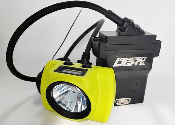 ضوء عالي 25000lux أمان تحت الأرض مصباح منجم قبعة مضاد للانفجار 530lum 14Ah مصابيح التعدين 60 ساعة تشغيل