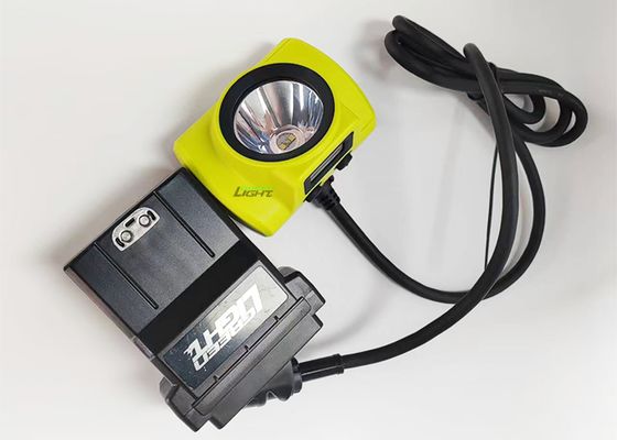 ضوء عالي 25000lux أمان تحت الأرض مصباح منجم قبعة مضاد للانفجار 530lum 14Ah مصابيح التعدين 60 ساعة تشغيل