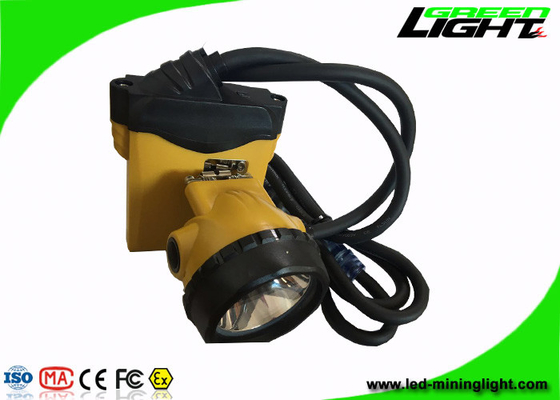 25000 Lux High Power Rechargeable Miners كشافات بخط شفاف مع أربعة أوضاع للإضاءة