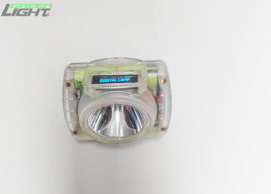 Explosion Proof Cordless Led Coal Mining Cap Lamp IP68 Oled Screen 20000lux Miner's Lamp