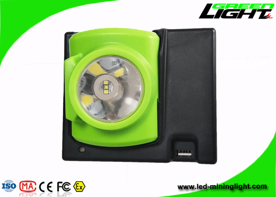 سطوع قوي 15000lux Miners Cap Lamp 1.78 Watt 4 ساعات وقت الشحن مع منفذ شحن USB مغناطيسي