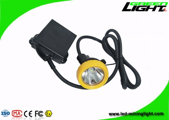 15000lux Brightness Miners Cap Lamp 216lum مضيئة مع 16 ساعة من وقت العمل