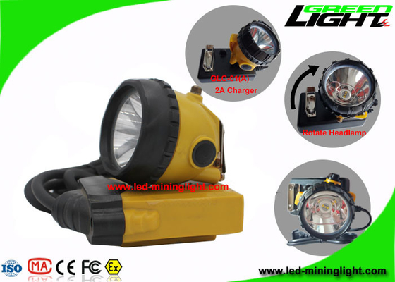 غطاء مصباح التعدين LED عالي الأمان 25000 لوكس مع بطارية سامسونج 10.4Ah