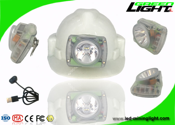 PC Beam Miners Helmet Light 13000lux سطوع مضاد للانفجار مع شحن USB