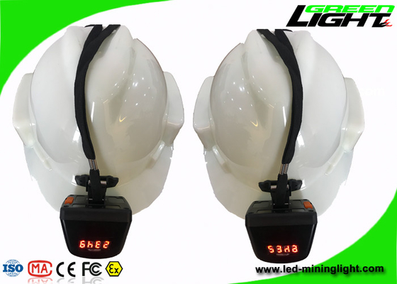 سلامة IP68 LED ضوء التعدين 8000lux سطوع 5.7Ah بطارية 1000 دورة موافقة CE