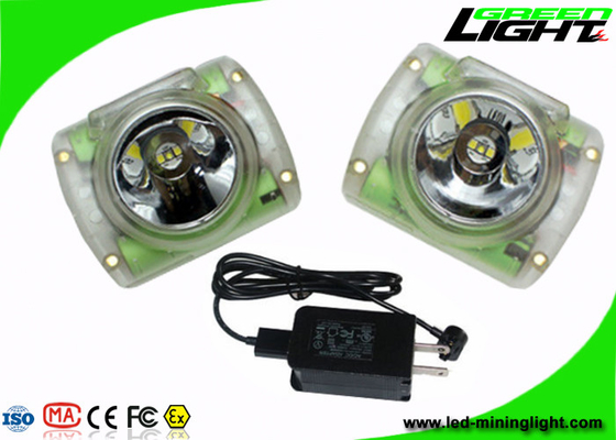 حجم صغير قابل لإعادة الشحن LED التعدين الخفيفة PC مادة 13000lux 14-16 ساعة وقت العمل