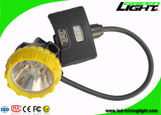 IP68 Mining Cap Lights 15000lux Semi Corded 3.7V 450mA 6.8Ah Panasonic Battery
