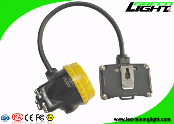 IP68 Mining Cap Lights 15000lux Semi Corded 3.7V 450mA 6.8Ah Panasonic Battery